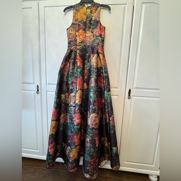 JOHNNY WAS Bayani Jacquard Gown Multicolor Dress sz 2 NWT $795 - Picture 1 of 13
